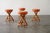 Paul Frankl Set of 4 Mid Century Coastal Rattan Tiki Counter Stools Attrib Paul Frankl For Sale - Image 4 of 12