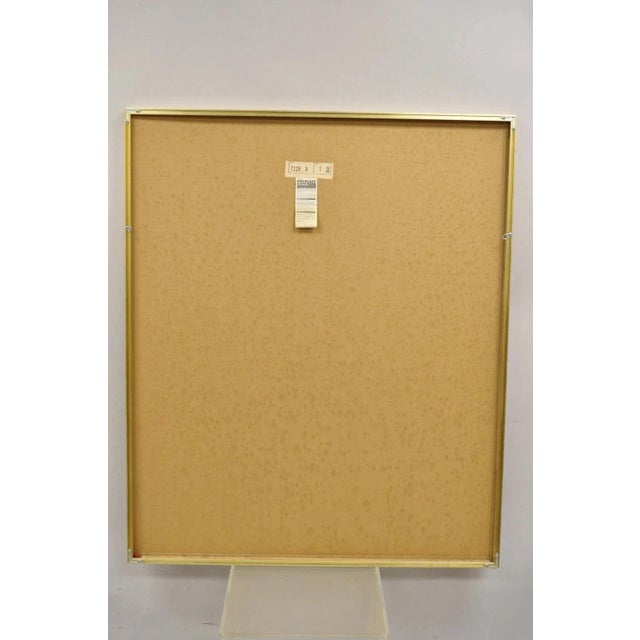 Gold Vintage 1975 Polycast Acrylic Large Vogue Women's Fashion Retro Wall Art For Sale - Image 8 of 12