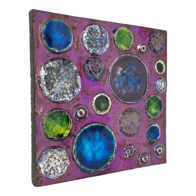 Fat Lava Ceramic Urania Wall Plate Element from Ceramano, Germany, 1970 For Sale