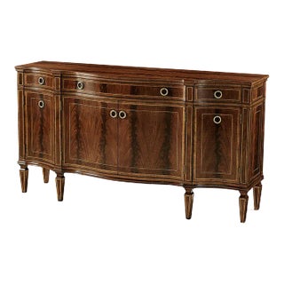 George III Serpentine Sideboard For Sale