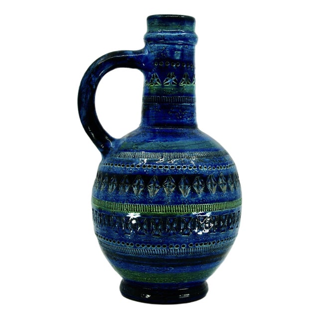 Large Rimini Blue Series Vase by Aldo Londi for Bitossi, 1960 For Sale