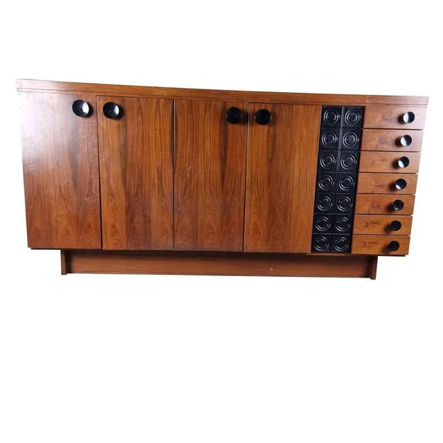 Vintage Brutalist Highboard, 1970s For Sale - Image 4 of 9