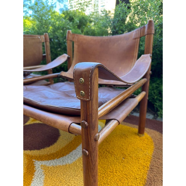 Wood Mid-Century Sirocco Safari Armchair by Arne Norell, 1960s For Sale - Image 7 of 13