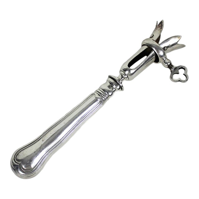 Antique Ercuis Silver Manche À Gigot Or Bone Holder For Sale