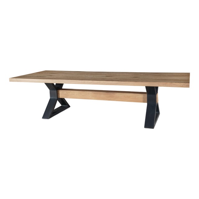 Century Furniture Open Sky 120" Dining Table - Natural For Sale