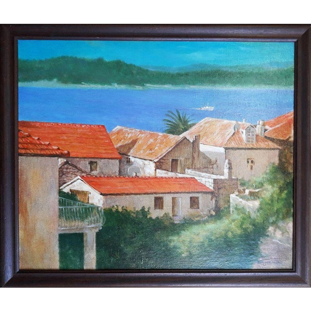 *** ABOUT THIS PAINTING *** * TITLE: "Orebic (Croatia)" * ARTISTS: Korkishko Vasily * SIZE: 50x60 cm/'19.68x23.62 inches'...