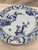 Antique beautiful blue and white pedestal plate manufactured by Creil et Montereau. This pedestal plate has a Japanese...