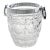 Art Deco Chrome and Crystal Champagne Ice Bucket by Alois Straszak for Le Crabe For Sale