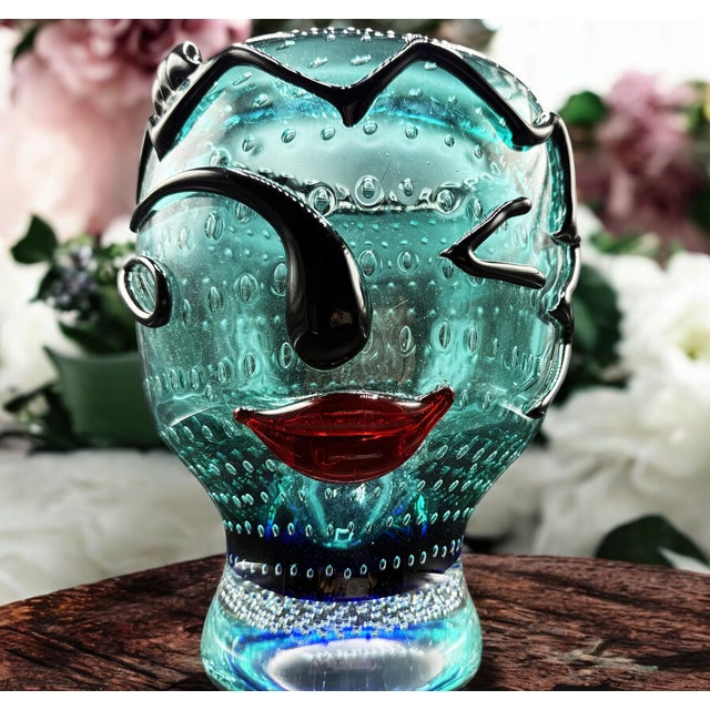 Murano Artistic Vase in Tribute to Picasso by Murano for Murano For Sale - Image 3 of 15