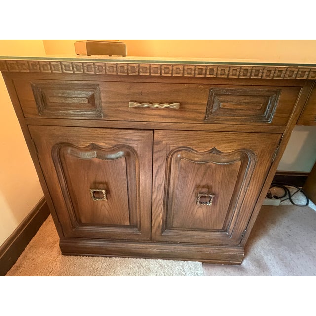 Vintage Complete Mid-Century Romweber Viking Oak Home Office Suite For Sale In Chicago - Image 6 of 16