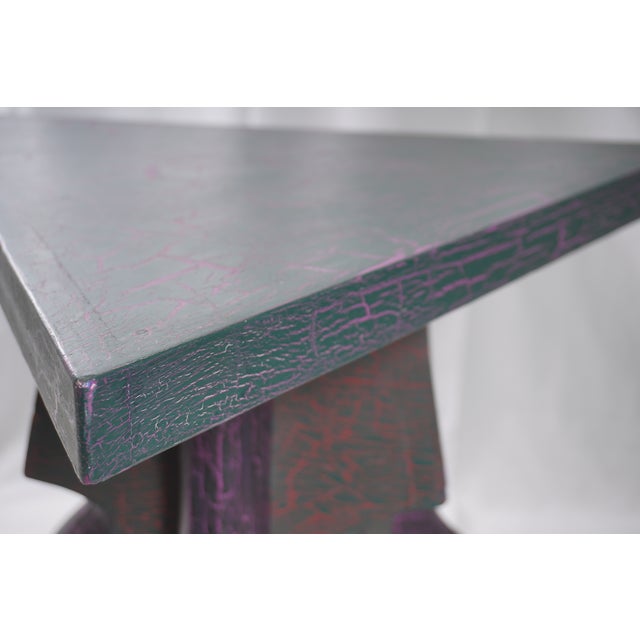 Wood 1980s Vintage Post Modern Occasional or Console Table For Sale - Image 7 of 10