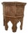 Antique Moroccan-Style Distressed Whitewashed Octagonal Accent Table For Sale