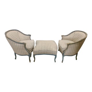 French Style Duchesse Brisee Chaise by Karges For Sale