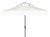 Milan Fringe 9Ft Double Top Crank Umbrella, Ivory For Sale In Philadelphia - Image 6 of 6