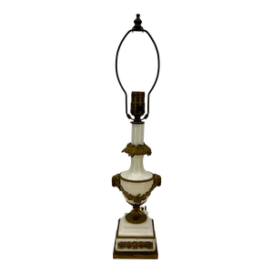 Small 19th Century Marble Gilt Bronze Table Lamp