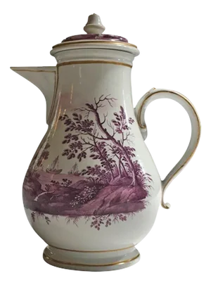 Mid-18th Century Porcelain Coffee Pot by Richard Ginori, Italy