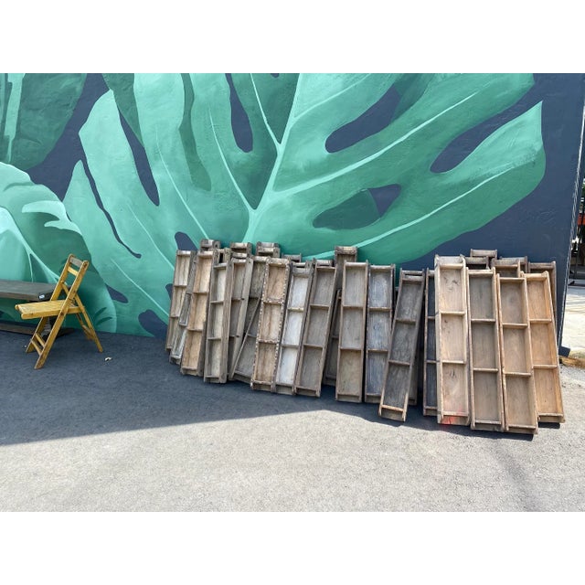 Vintage Old Brick Wood Mold Large For Sale - Image 10 of 11