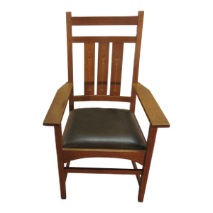 Stickley Mission Oak Arts and Crafts Arm Chair