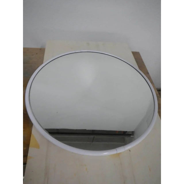 Vintage Mirror in Colored Iron, 1970s For Sale - Image 6 of 10