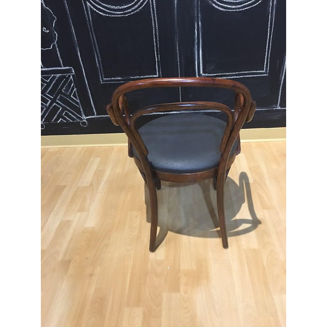 Mid-Century Modern Mid-Century Modern Bentwood Dining Chairs With Black Upholstery by Shelby Williams- Set of 8 For Sale - Image 3 of 8