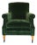 Early 20th Century British Green Mohair Club Chair For Sale