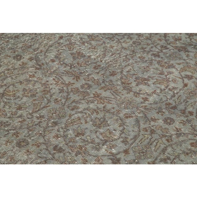 Vintage Handmade Overdyed Rug For Sale - Image 5 of 7