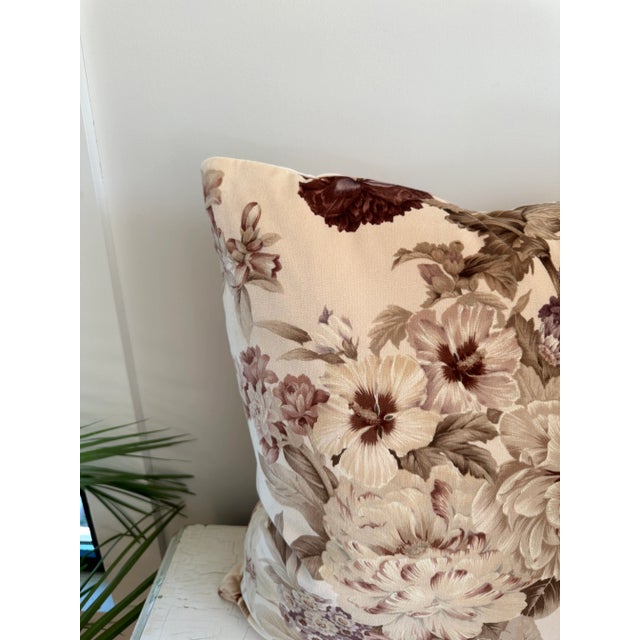 Textile Traditional Velvet Pillows in Scalamandre Tuileries-A Pair For Sale - Image 7 of 9