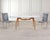 A sophisticated mid-century modern oval glass-top walnut dining table crafted in the style and manner of Ico Parisi...
