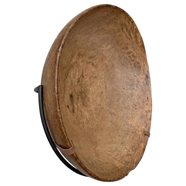 Cabin 18th Century Native American Burled Ash Bowl on Custom Wall Mount For Sale - Image 3 of 12