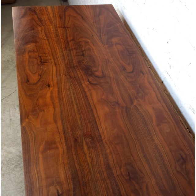 1960s Stately Restored Mid Century Modern Long Dresser Credenza Walnut Young, Attributed For Sale - Image 13 of 18
