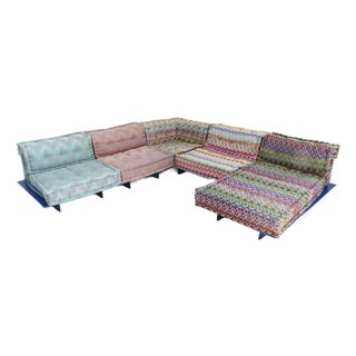 Mah Jong Sofa with Missoni Upholstery by Hans Hopfer for Roche Bobois, 2010s, Set of 10 For Sale
