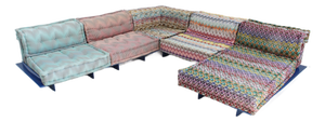 Mah Jong Sofa with Missoni Upholstery by Hans Hopfer for Roche Bobois, 2010s, Set of 10