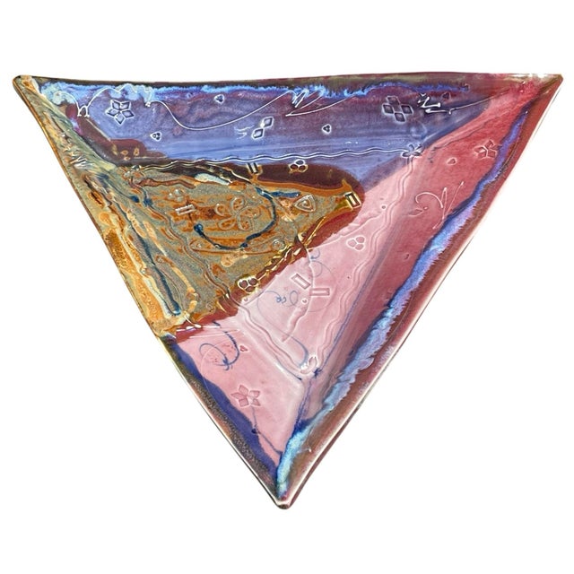 Vintage Oversized Signed Studio Art Pottery Centerpiece For Sale - Image 4 of 10