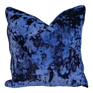 Clarke & Clarke Crush Midnight Fabric Pillow Cover