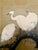 Mid-Century Modern Vintage Mid-Century Japanese 4-Panel Byobu Folding Screen - "White Egrets & Willow" For Sale - Image 3 of 16