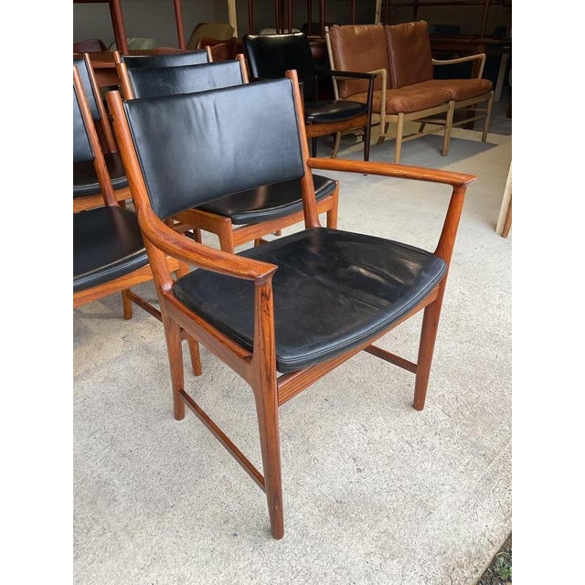 Mid-Century Danish Dining Chairs by Kai Lyngfeldt Larsen for Vejen Polstermöbelfabrik, Set of 6 For Sale - Image 14 of 18