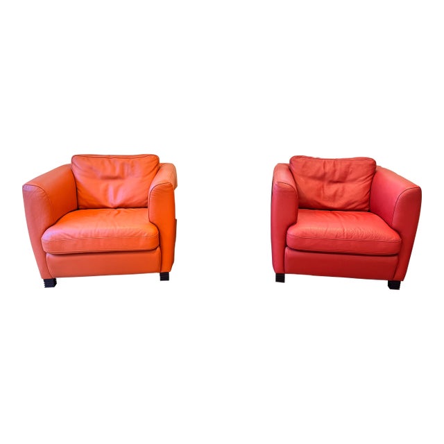 Contemporary Roche Bobois Leather armchairs For Sale
