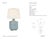 Thomas O'Brien by Visual Comfort Signature Meurice 27" Table Lamp in Silk Blue with Linen Shade Designer: Thomas O'Brien...