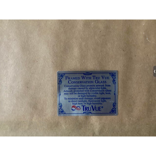 1980s 1980s Etching “Schloss Pottenbrunn” Signed by Josef Eidenberger - Framed For Sale - Image 5 of 5