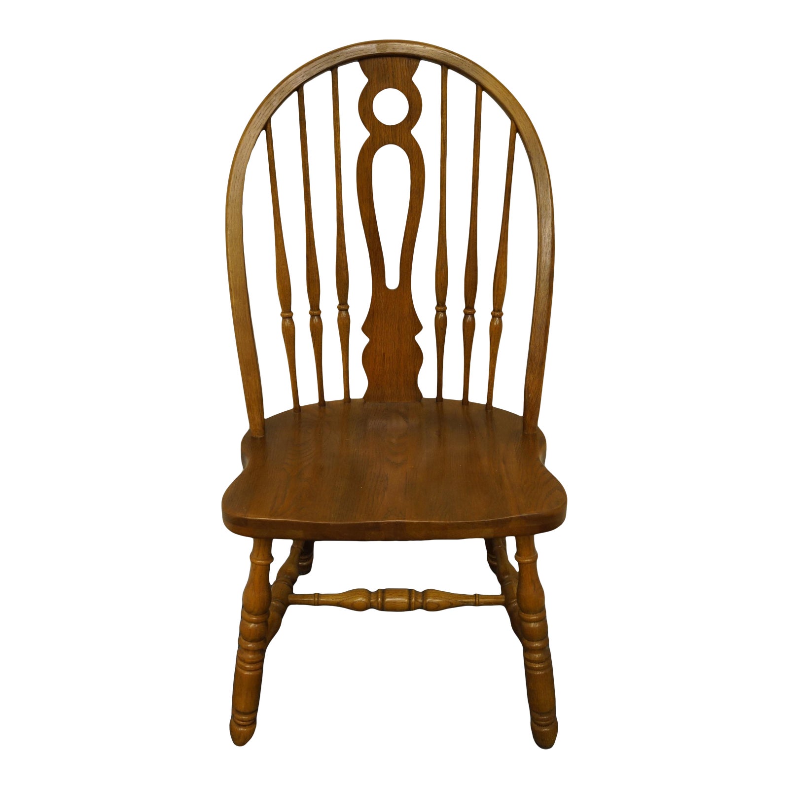 Keller Furniture Solid Oak Rustic Country Style Dining Side Chair