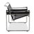 Wassily Chair Leather Armchair Black Chair by Marcel Breuer for Knoll Inc. For Sale - Image 10 of 14