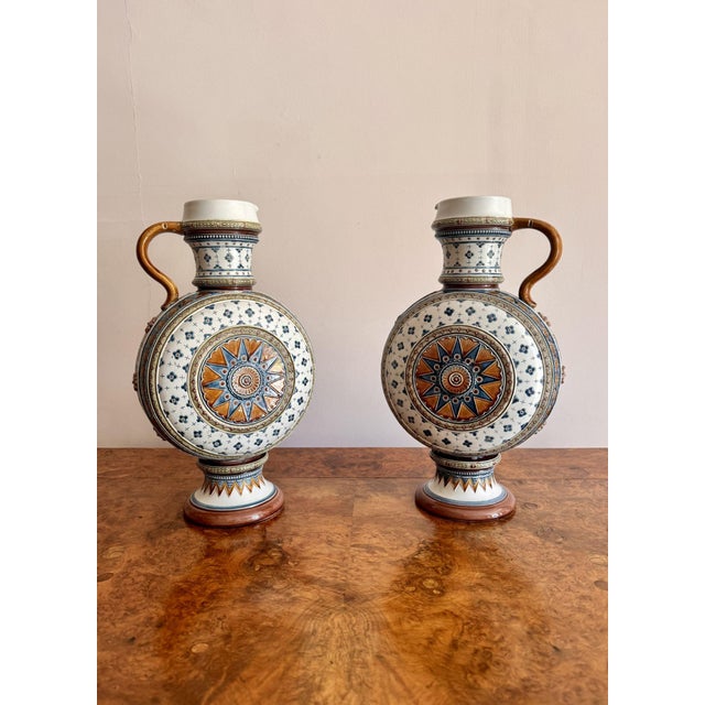 Antique Ewers from Villeroy & Boch, 1880, Set of 2 For Sale - Image 9 of 9
