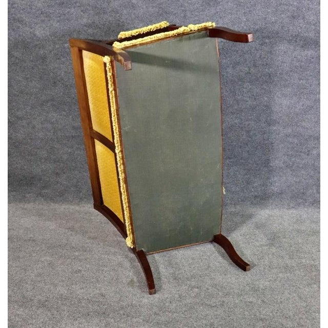 Solid Mahogany French Empire Bronze Mounted Settee For Sale - Image 9 of 12