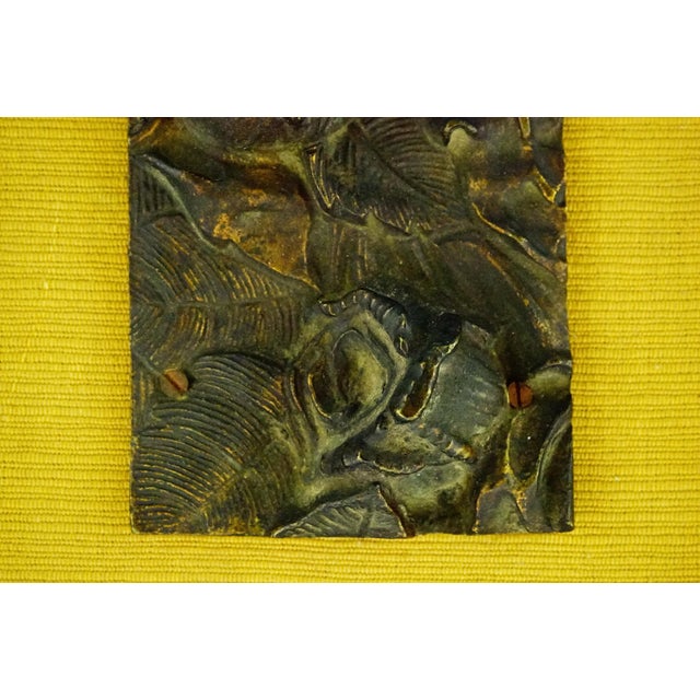 19th Century Art Nouveau Bas-Relief Flowers Panel in Bronze For Sale - Image 16 of 18