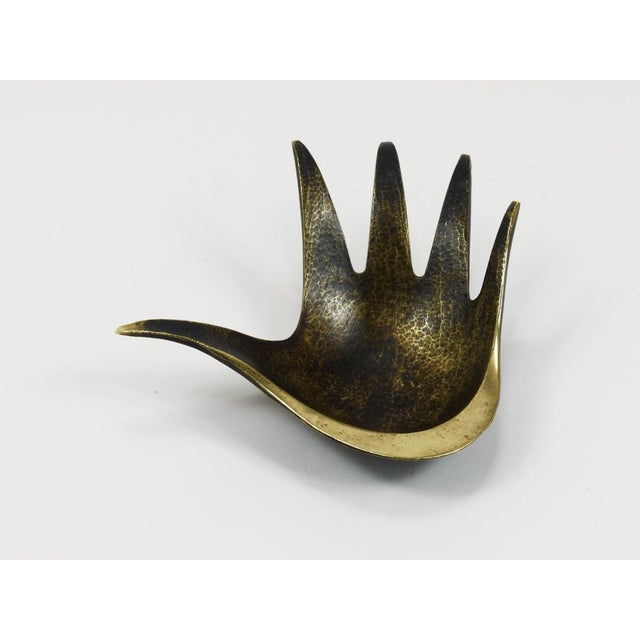 Gold Sculptural Brass Hand by Herta Baller for Walter Bosse, 1950s For Sale - Image 8 of 18