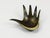Gold Sculptural Brass Hand by Herta Baller for Walter Bosse, 1950s For Sale - Image 8 of 18