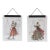 Vintage Holiday Fashion Illustration Banner (Set of 2) For Sale