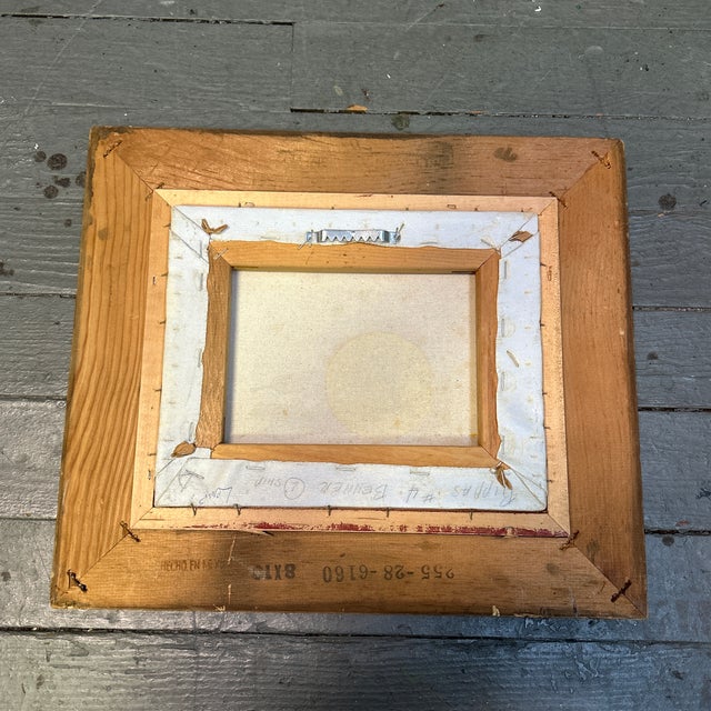 1950’s Original Modernist Fruit and Jug Still Life Painting For Sale - Image 4 of 4