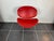 Red Red Lounge Chair in Vinyl, 1980 For Sale - Image 8 of 9