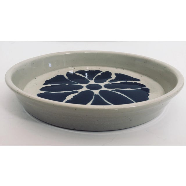 Hand Thrown Glazed Signed Artisanal Ceramic Pottery Bowl For Sale - Image 9 of 12